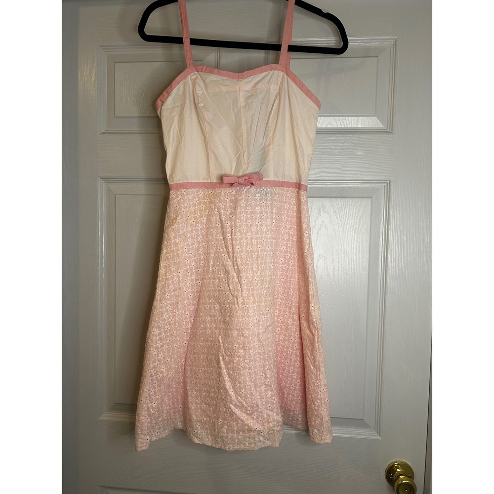 Faith Love Passion Pink Eyelet Lace Fit & Flare Dress NWT Size 3 Coquette Girl